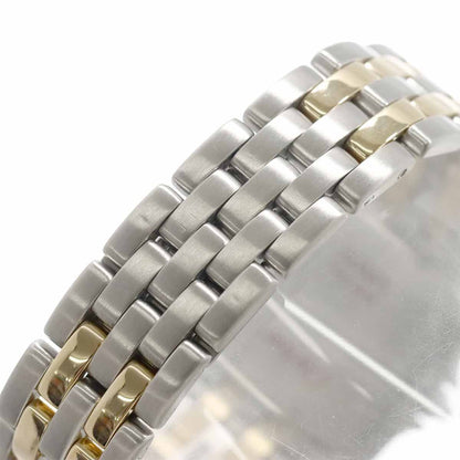 Cartier Panthere MM 2 Row Date Boys Watch Ivory YG Quartz — view 6