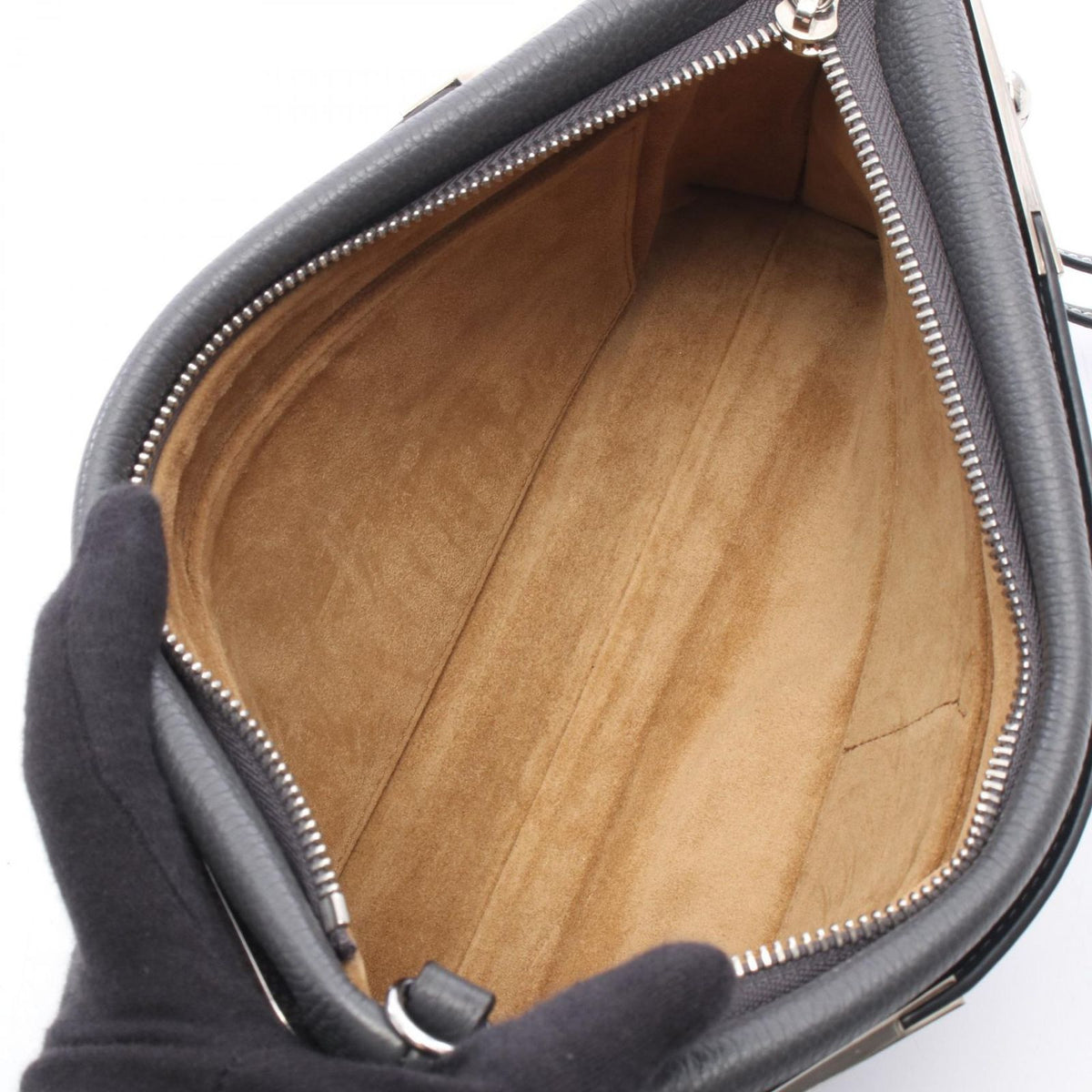 Loewe Handbag Missy Small 2-Way Gray Leather — view 3