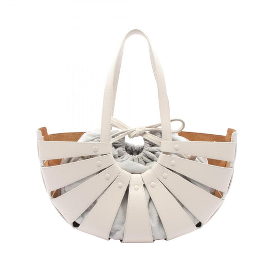 Bottega Veneta Shoulder Bag the Shell White Leather