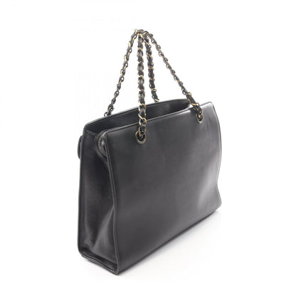 Chanel Handbag CC Logo Black Lambskin Chain — view 2