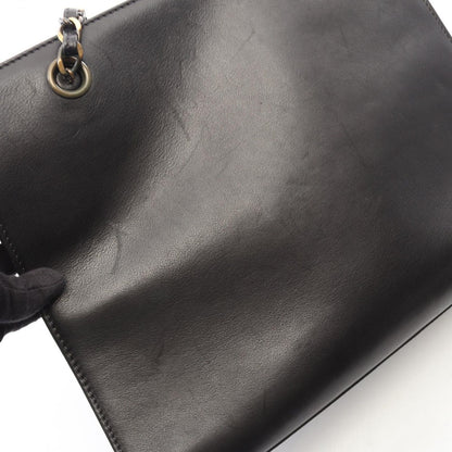 Chanel Handbag CC Logo Black Lambskin Chain — view 7