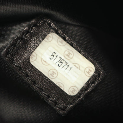 Chanel Handbag CC Logo Black Lambskin Chain — view 5