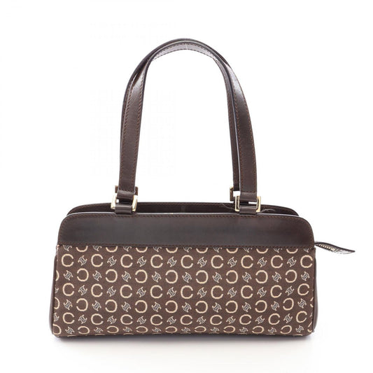 Celine Handbag C Macadam Brown Canvas Leather