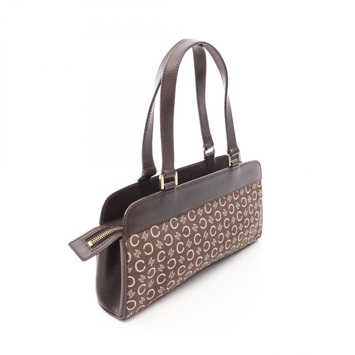 Celine Handbag C Macadam Brown Canvas Leather — view 2