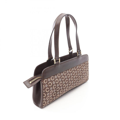 Celine Handbag C Macadam Brown Canvas Leather — view 2
