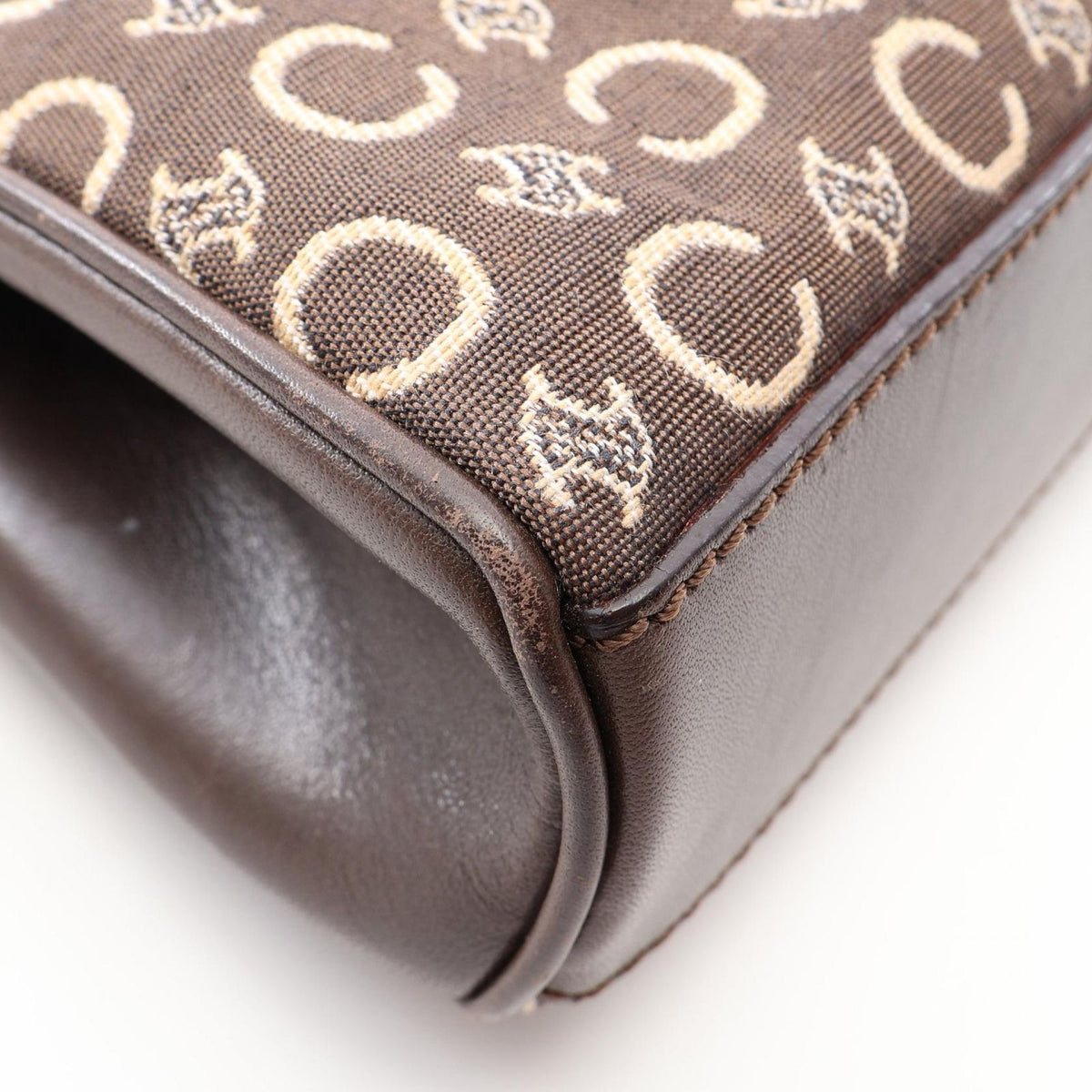 Celine Handbag C Macadam Brown Canvas Leather — view 7