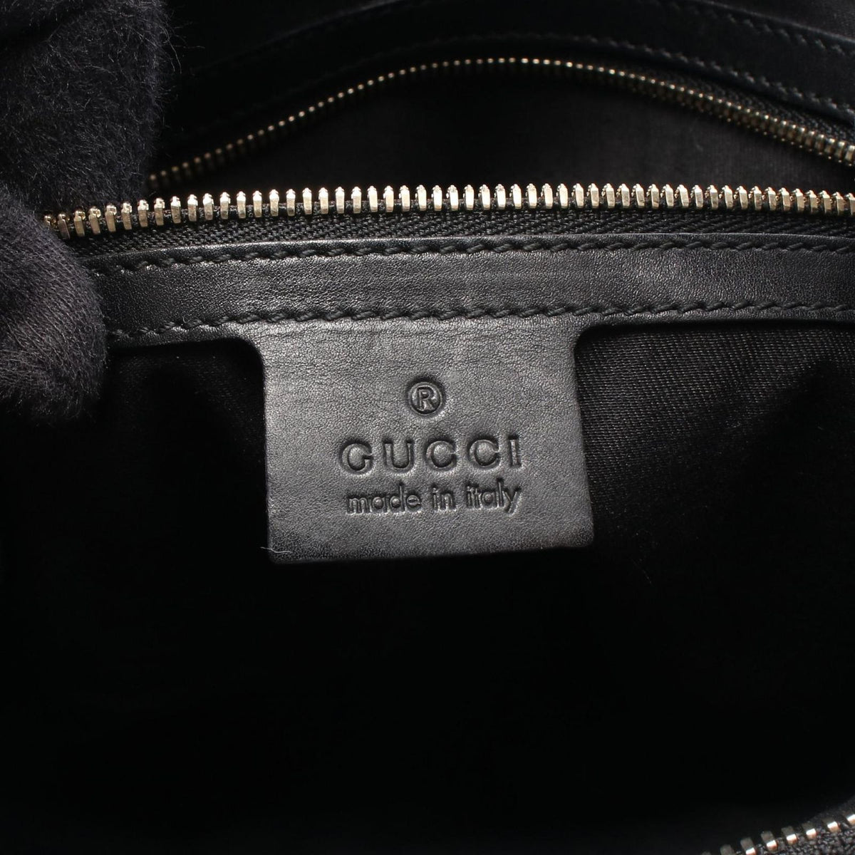 Gucci Shoulder Bag Interlocking GG Canvas Black Sherry Line — view 4