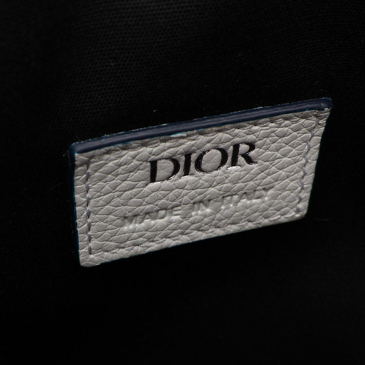 Dior Waist Bag Saddle White Navy Red Leather — view 4