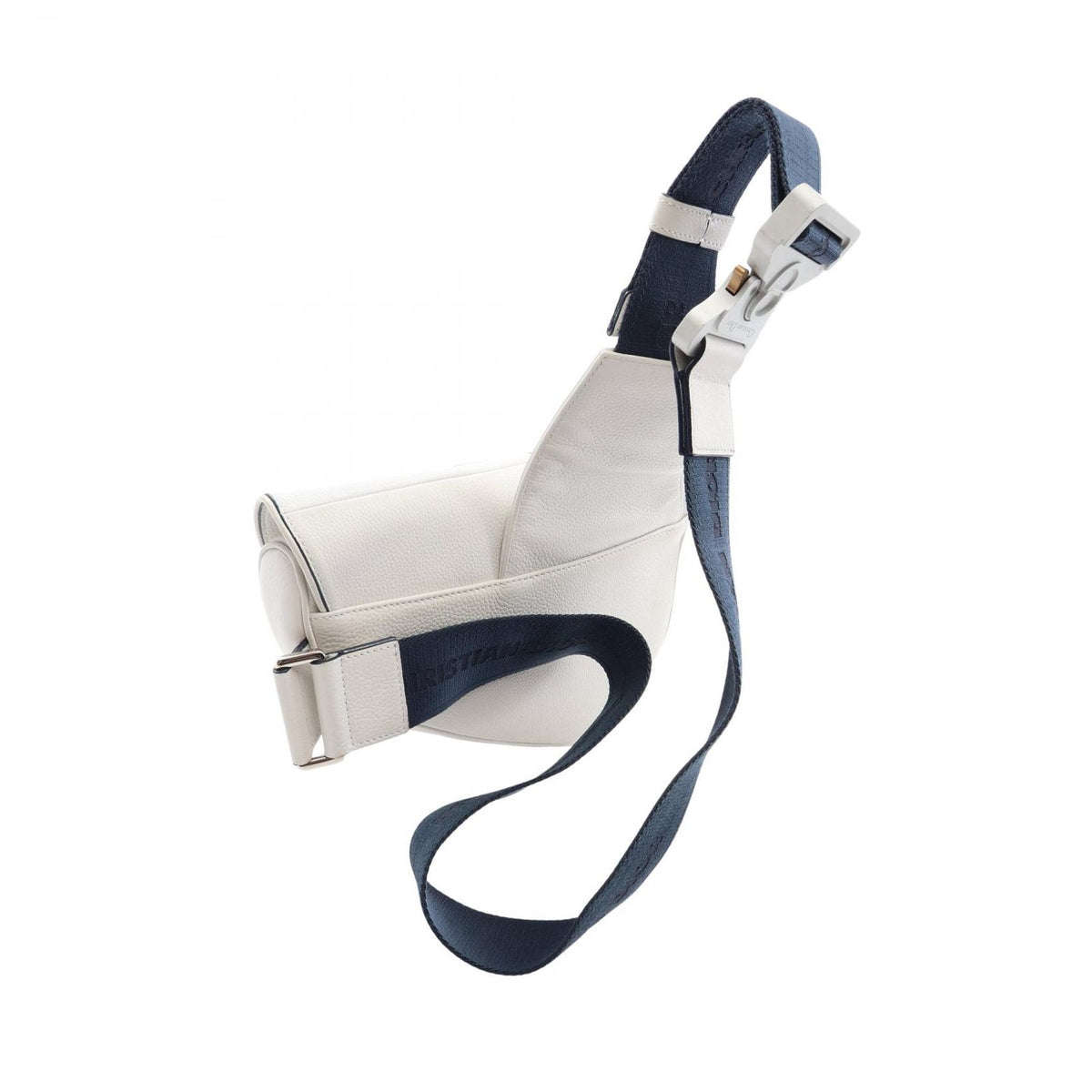 Dior Waist Bag Saddle White Navy Red Leather — view 2