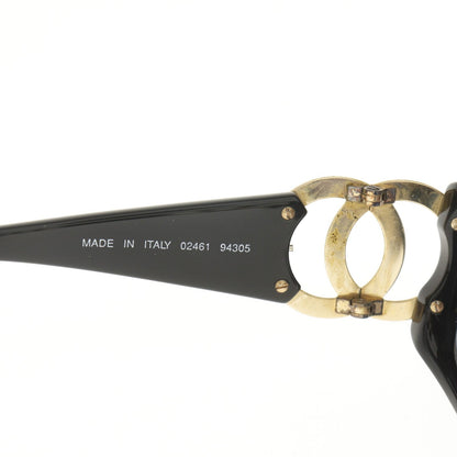 Chanel CC Logo Acetate Black Sunglasses Eyewear — view 5