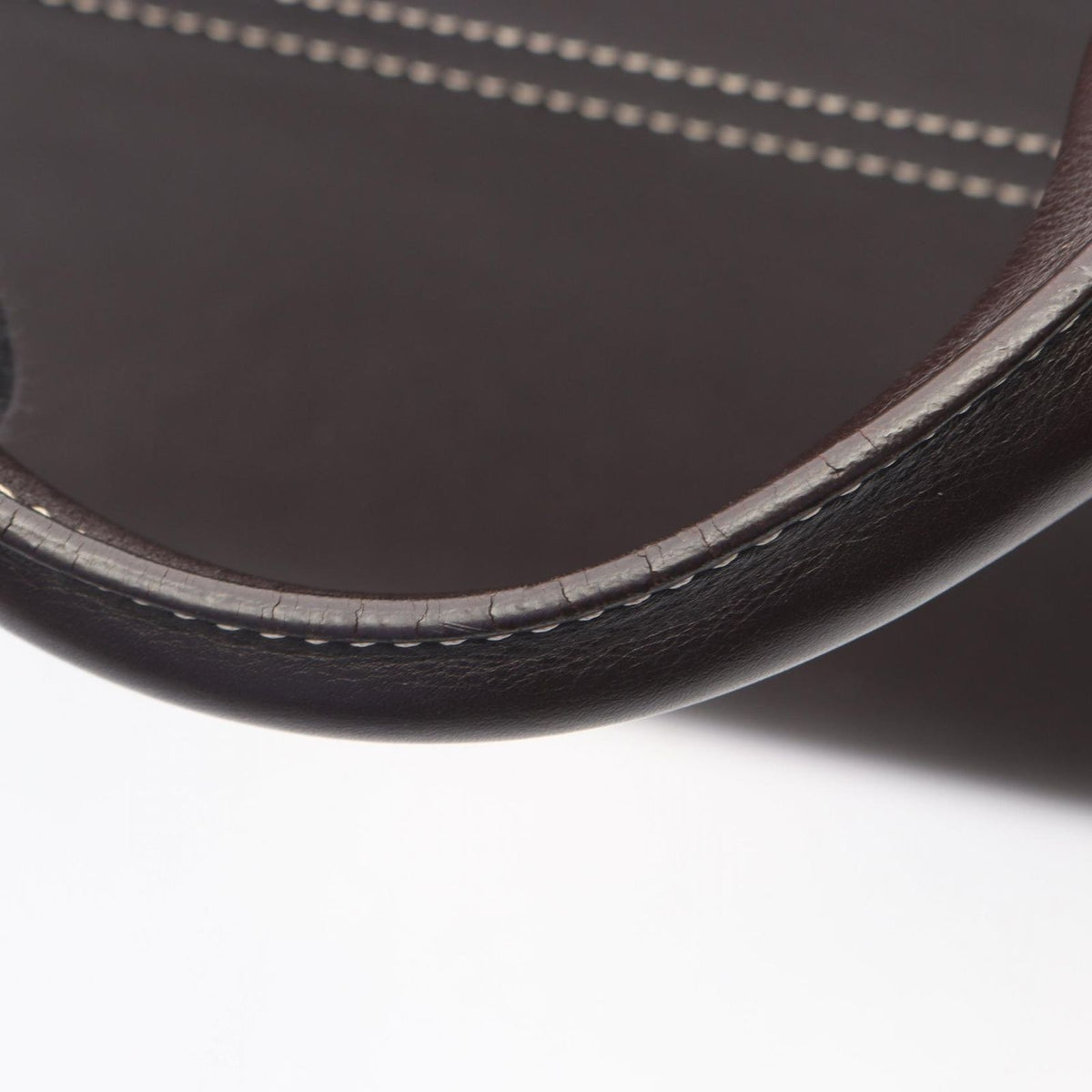 Celine Handbag Boogie Bag Dark Brown Leather — view 8