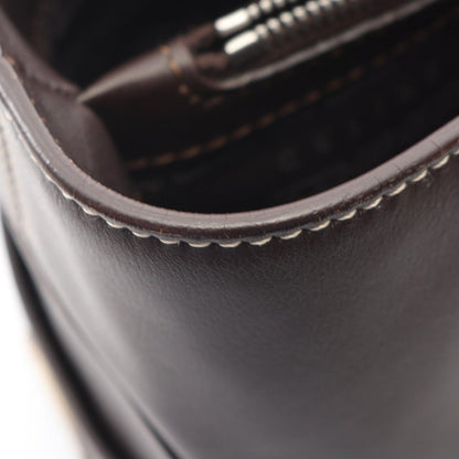 Celine Handbag Boogie Bag Dark Brown Leather — view 5