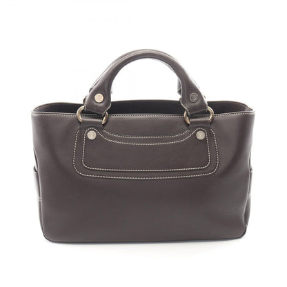 Celine Handbag Boogie Bag Dark Brown Leather