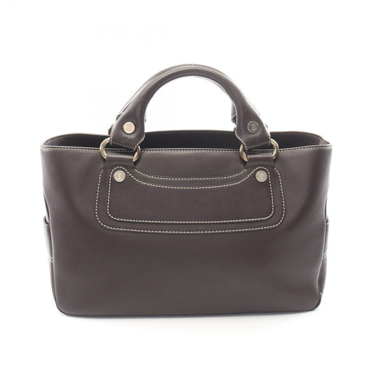 Celine Handbag Boogie Bag Dark Brown Leather