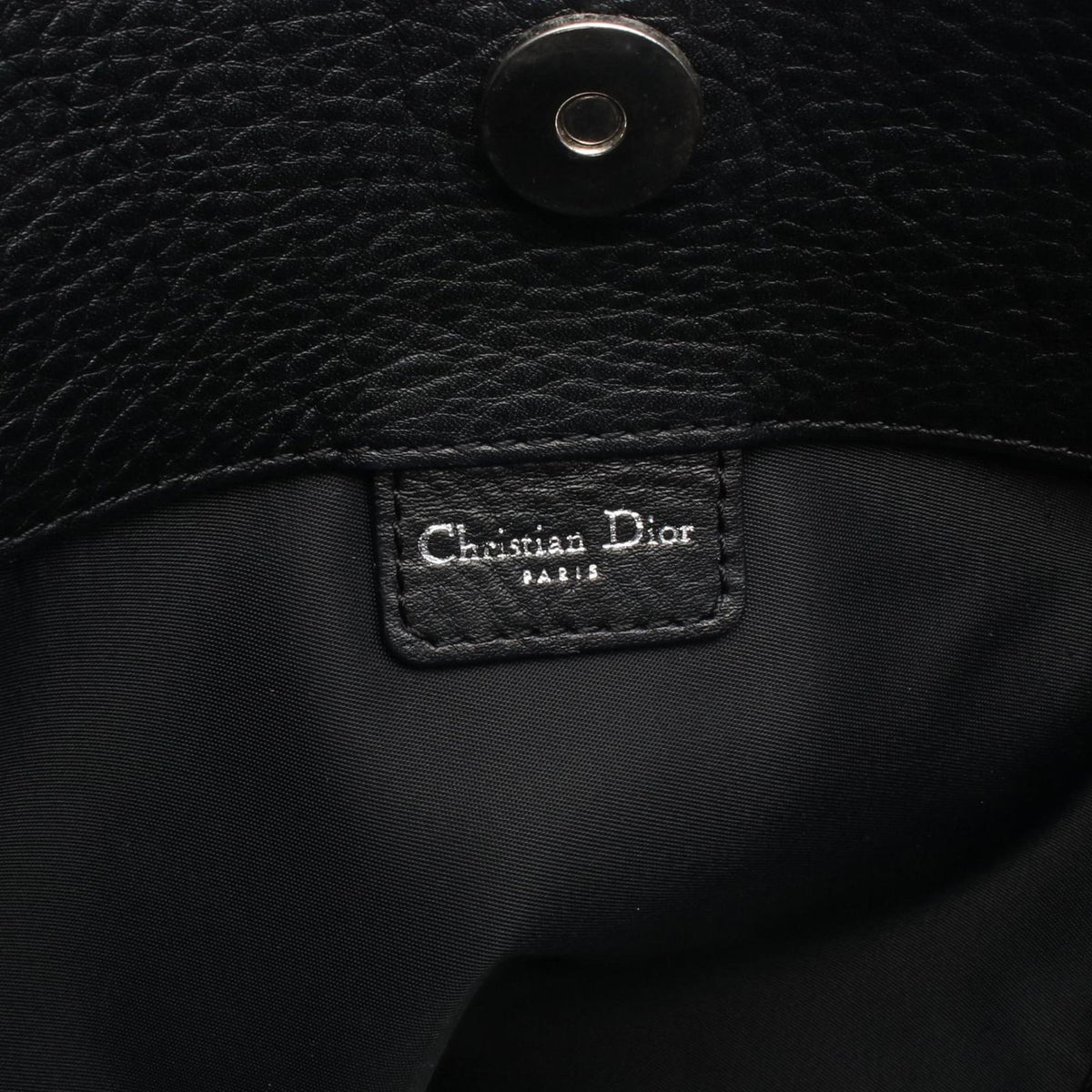 Dior Tote Bag Trotter Street Chic Black Canvas Leather — view 4