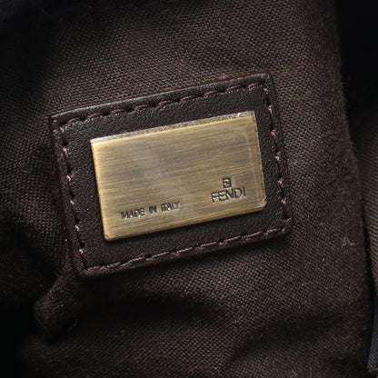Fendi Zucca Bucket Bag Brown Canvas Leather — view 4