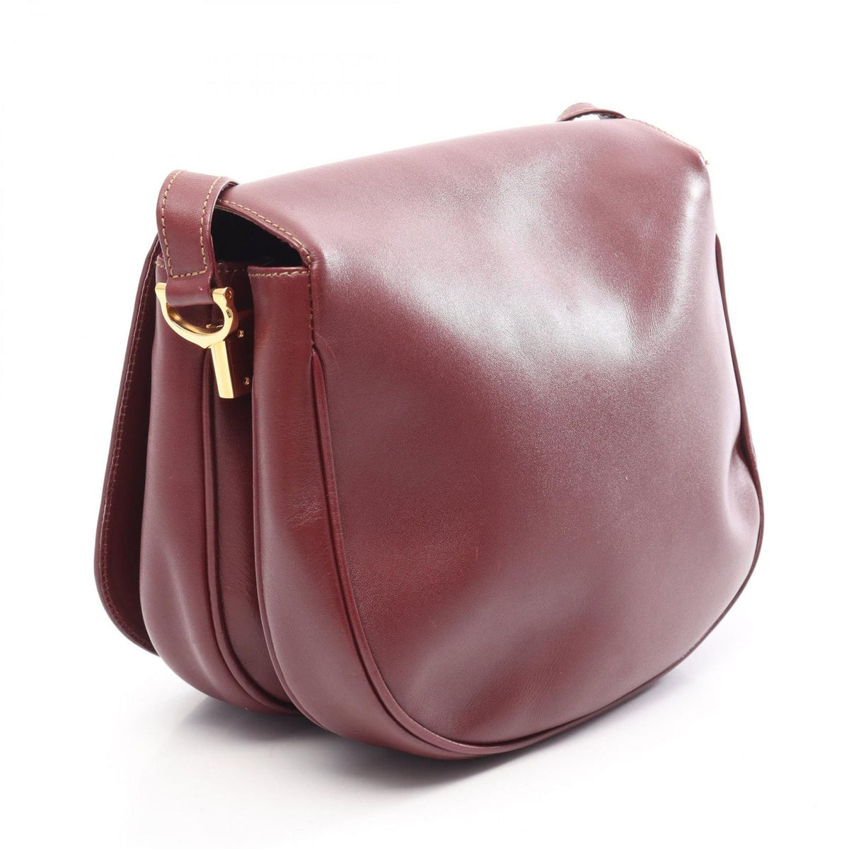 Cartier Shoulder Bag Must Line Bordeaux Leather — view 2