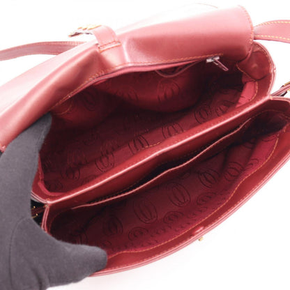 Cartier Shoulder Bag Must Line Bordeaux Leather — view 3
