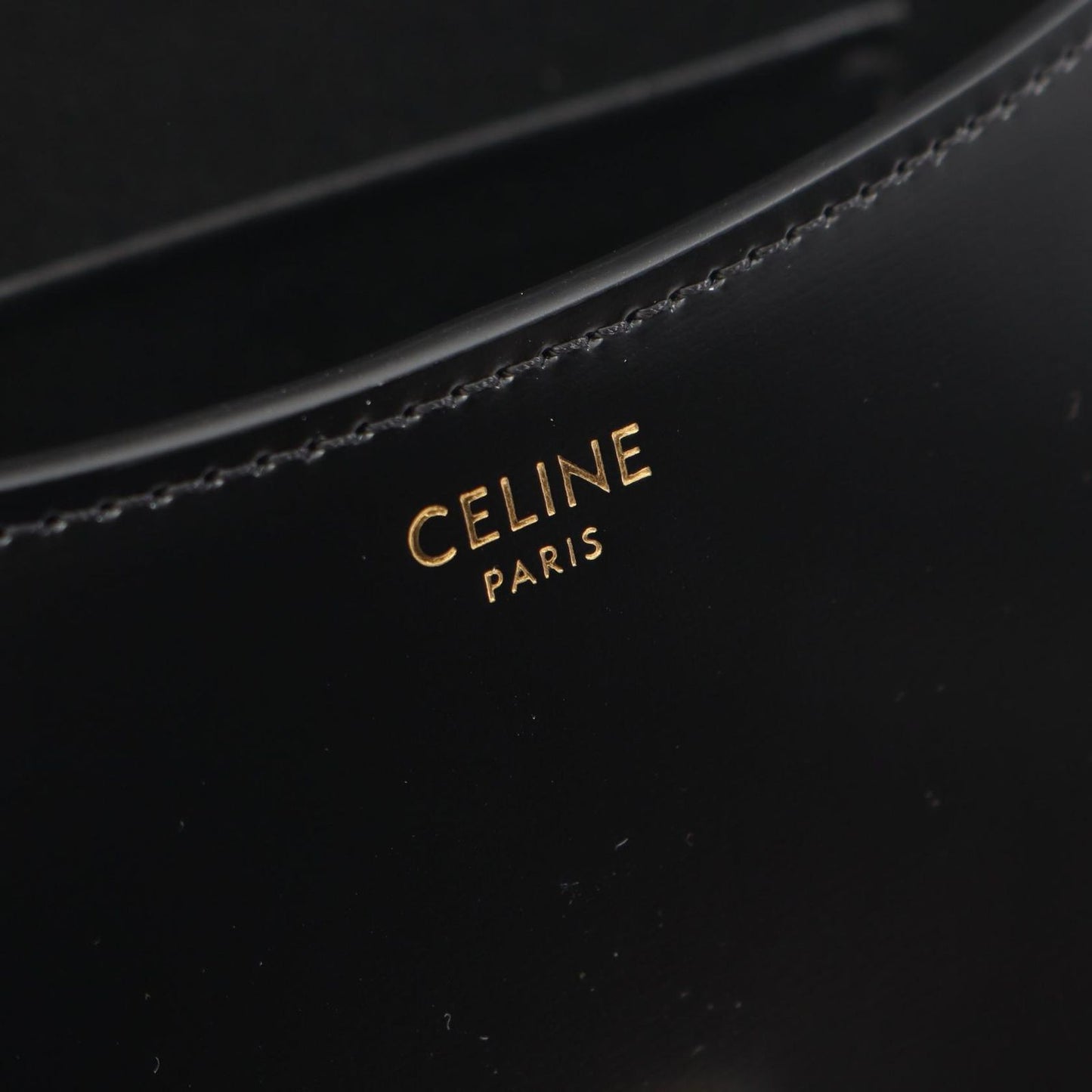 Celine Handbag Teen Lola 2-Way Black Leather Triomphe — view 4