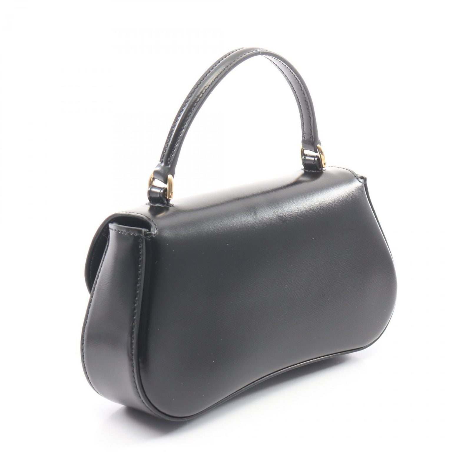 Celine Handbag Teen Lola 2-Way Black Leather Triomphe — view 2