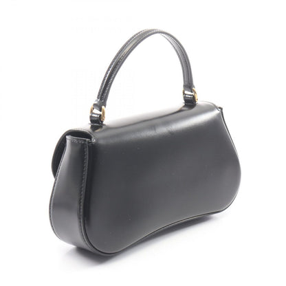 Celine Handbag Teen Lola 2-Way Black Leather Triomphe — view 2