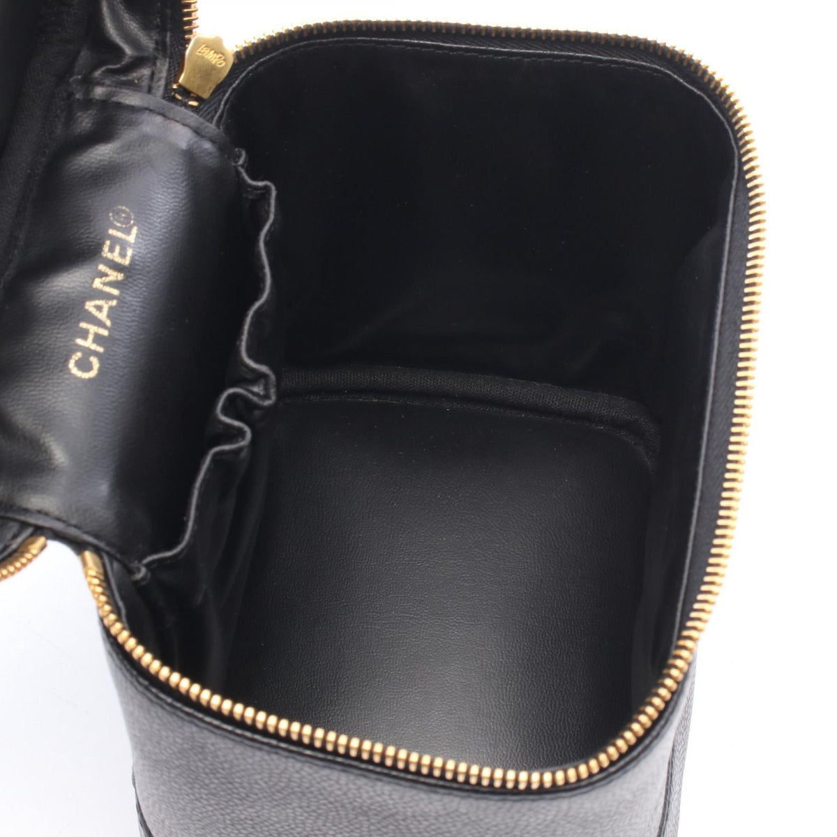 Chanel Handbag CC Logo Black Caviar Leather — view 3