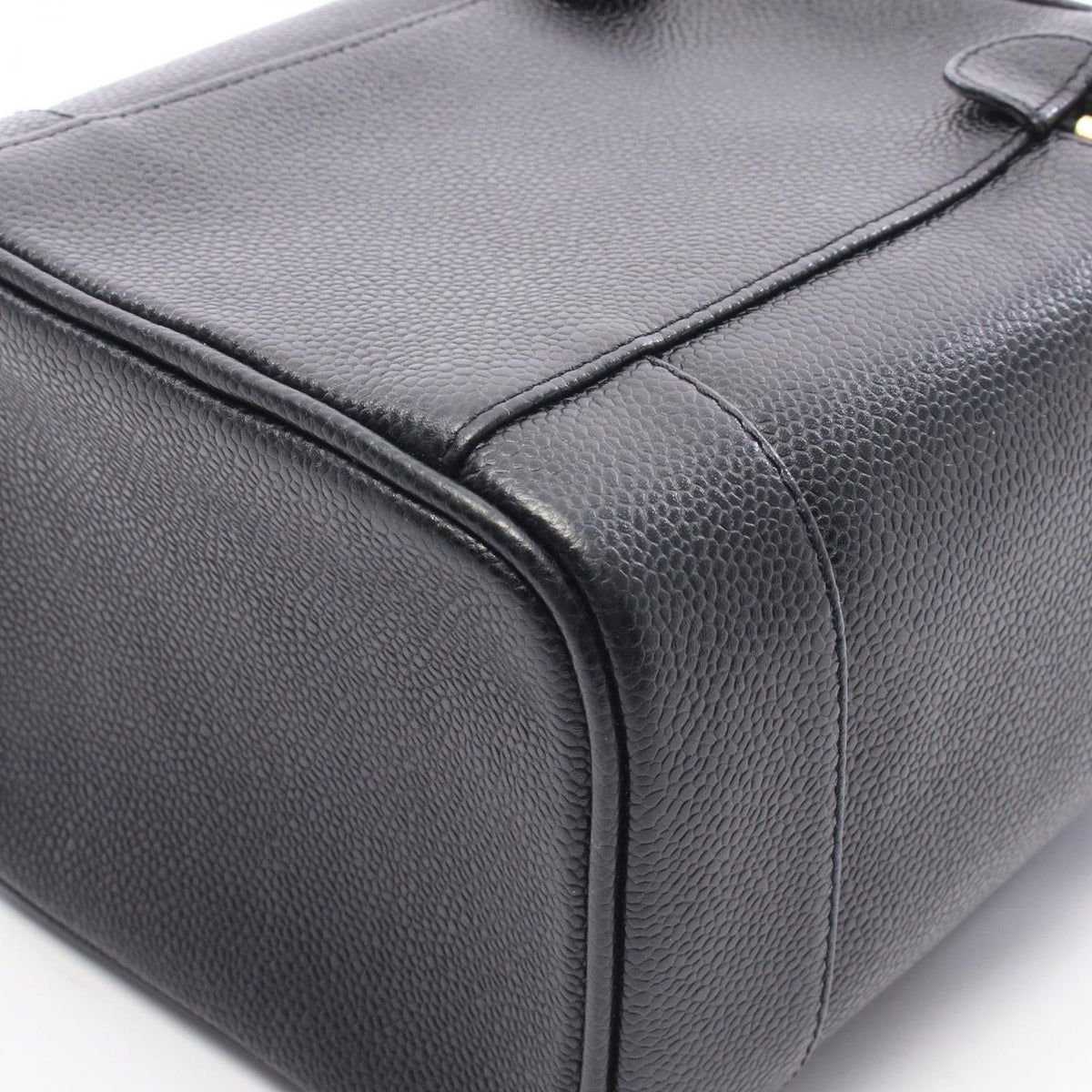 Chanel Handbag CC Logo Black Caviar Leather — view 7