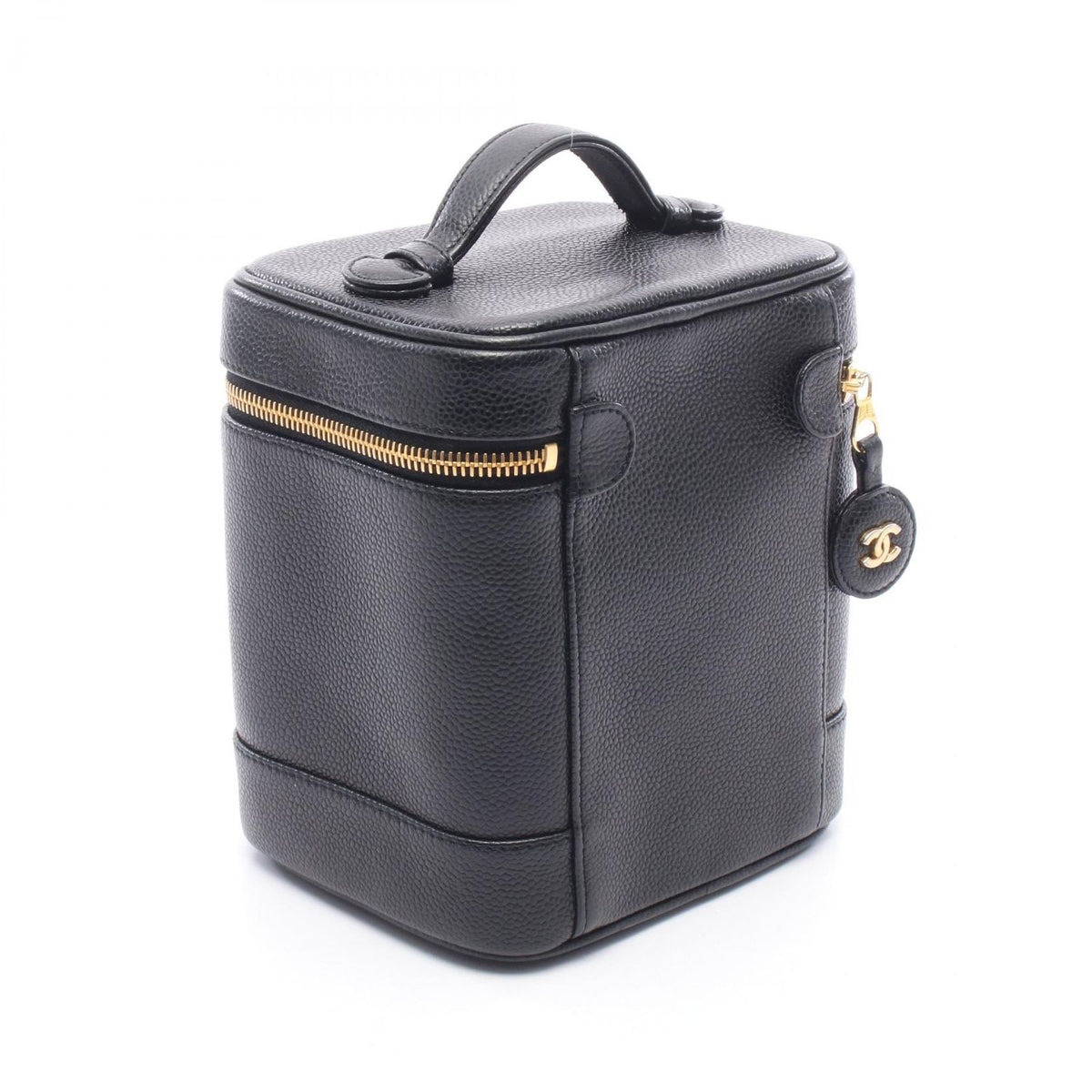 Chanel Handbag CC Logo Black Caviar Leather — view 2