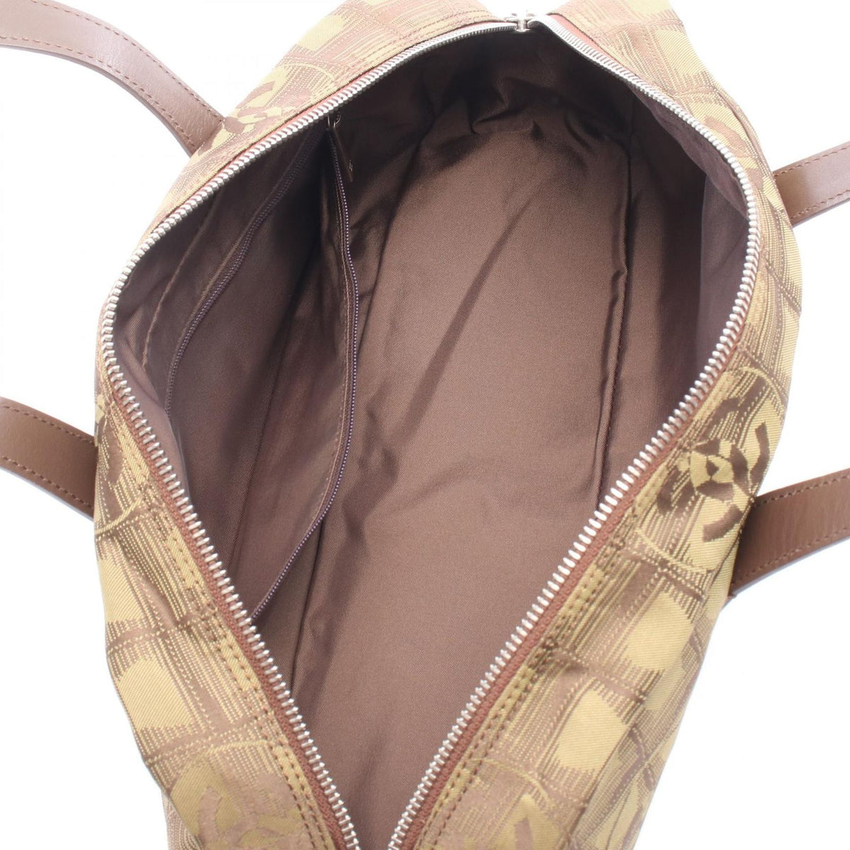 Chanel New Travel Line Khaki Leather Boston Bag — view 3