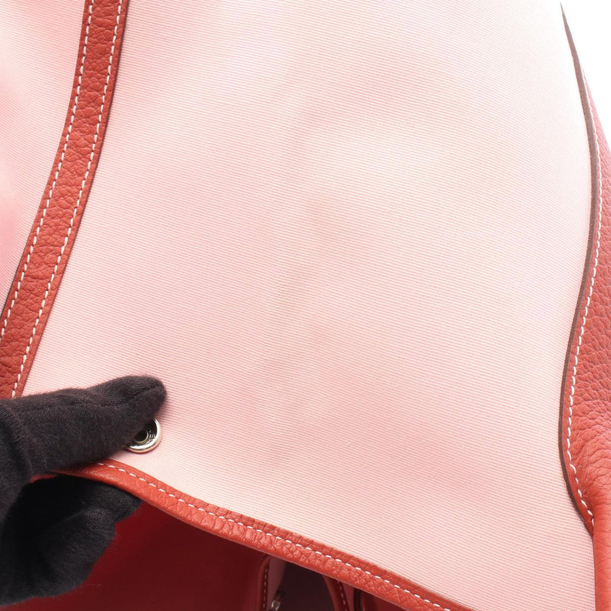 Hermes Tote Bag Garden Party PM Rose Sakura Rouge Ducese Canvas — view 6