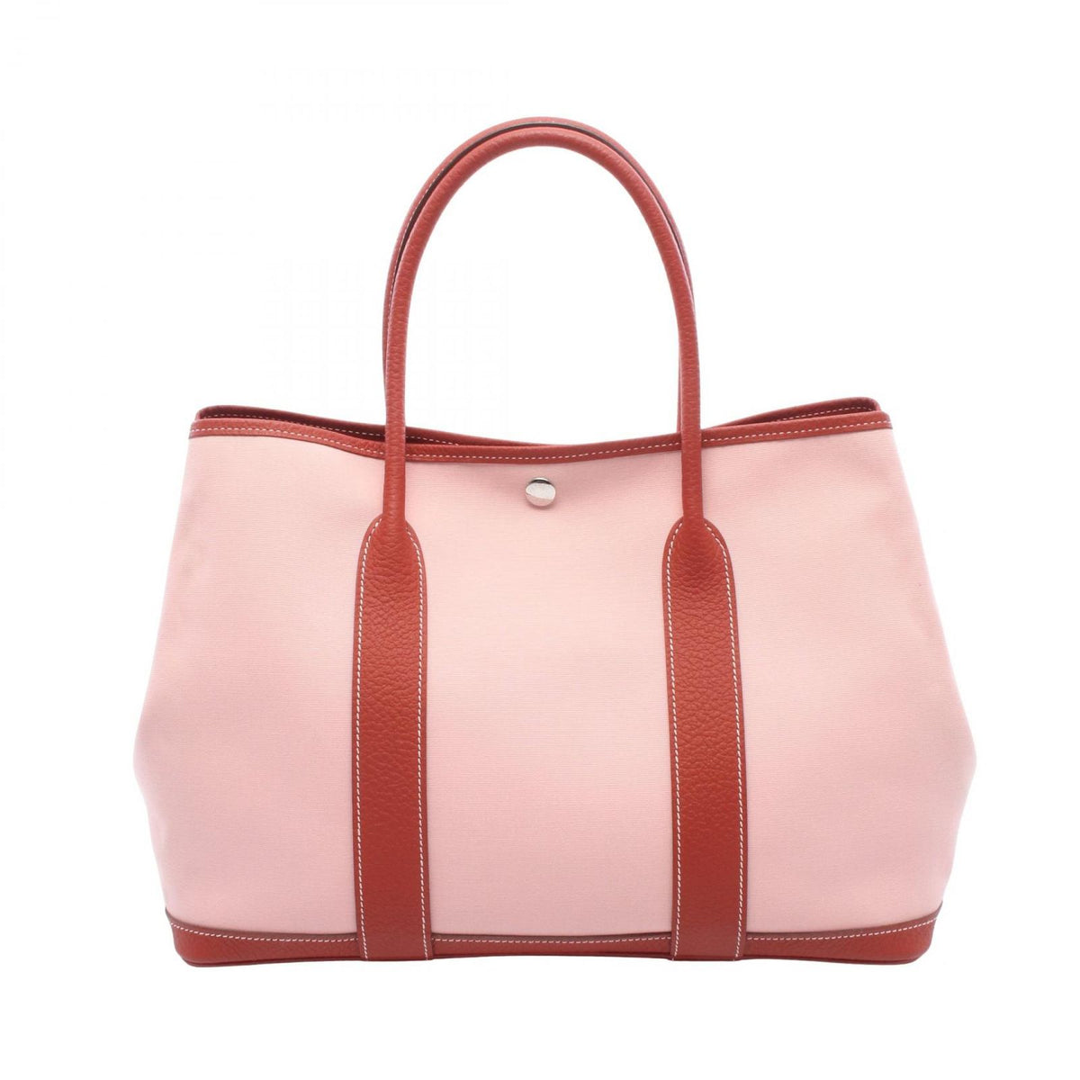 Hermes Tote Bag Garden Party PM Rose Sakura Rouge Ducese Canvas