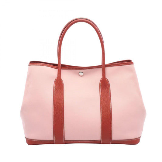 Hermes Tote Bag Garden Party PM Rose Sakura Rouge Ducese Canvas