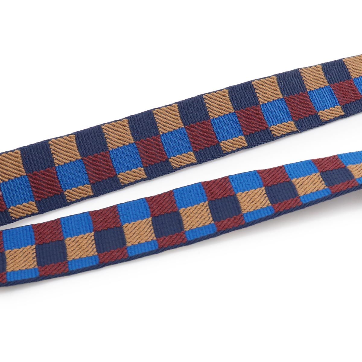 Hermes Bandouliere Maxi Quadrille 25 Shoulder Strap Toile Swift Blue Multicolor — view 3