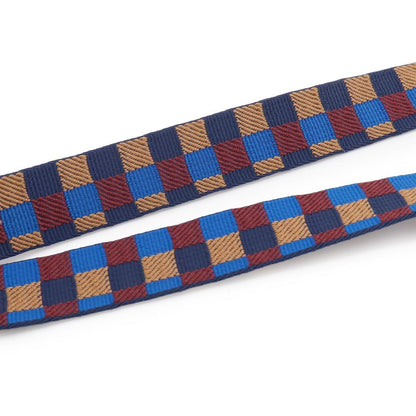 Hermes Bandouliere Maxi Quadrille 25 Shoulder Strap Toile Swift Blue Multicolor — view 3