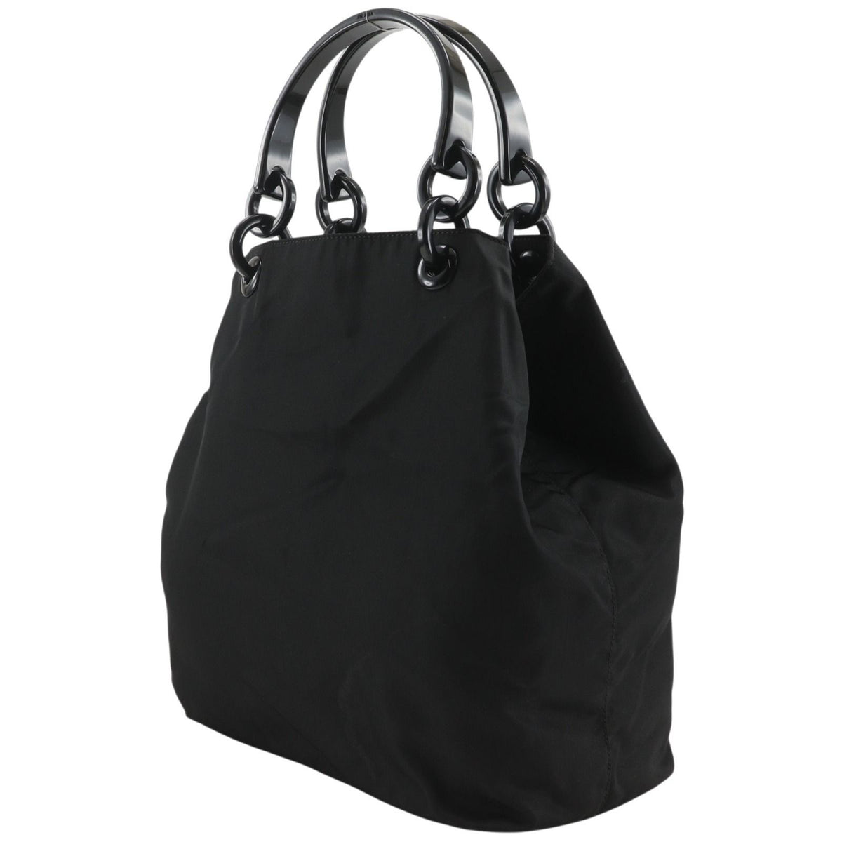 Prada Nylon Plastic Black Handbag — view 2