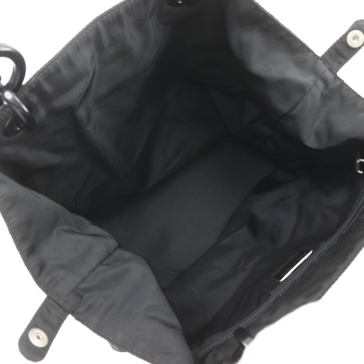 Prada Nylon Plastic Black Handbag — view 6
