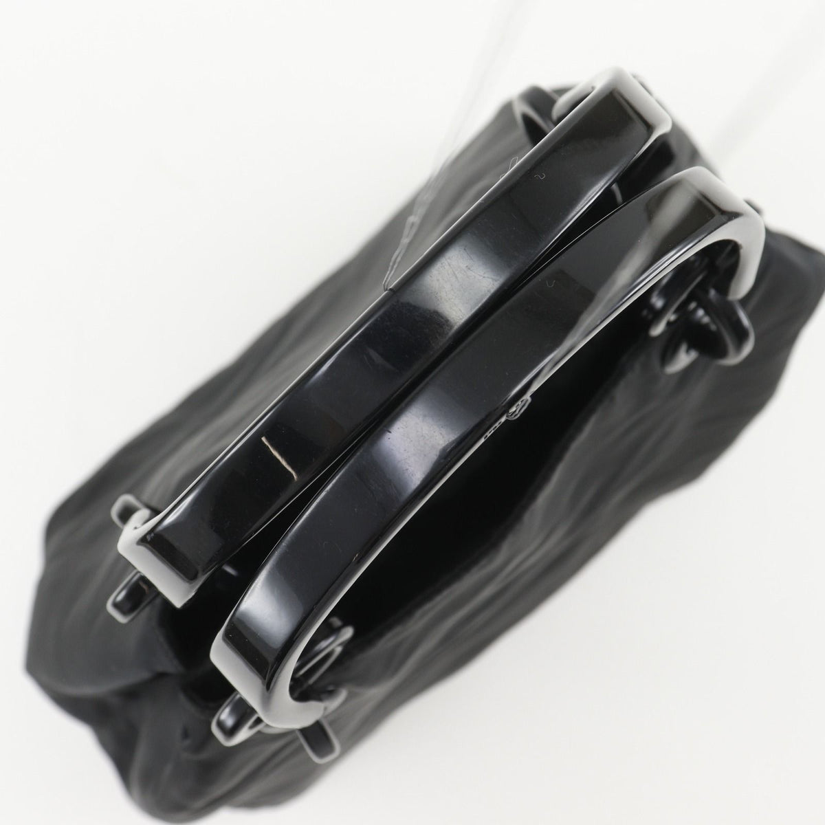 Prada Nylon Plastic Black Handbag — view 5