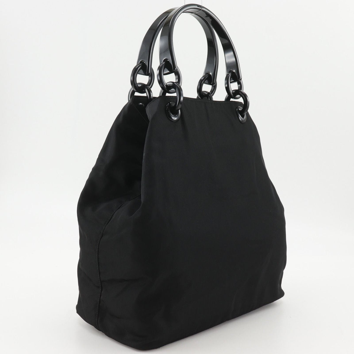 Prada Nylon Plastic Black Handbag — view 3