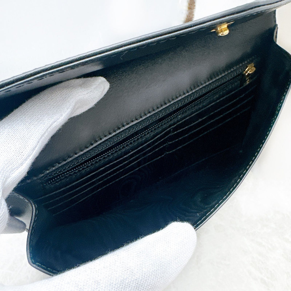 Chanel Wallet Lambskin Black Simple — view 6