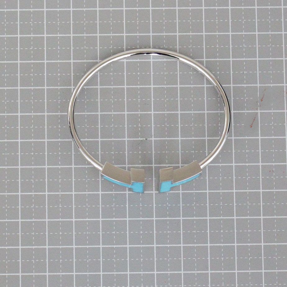 Tiffany & Co T Wide Wire Bracelet Turquoise — view 3