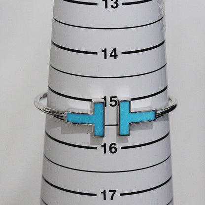 Tiffany & Co T Wide Wire Bracelet Turquoise — view 4
