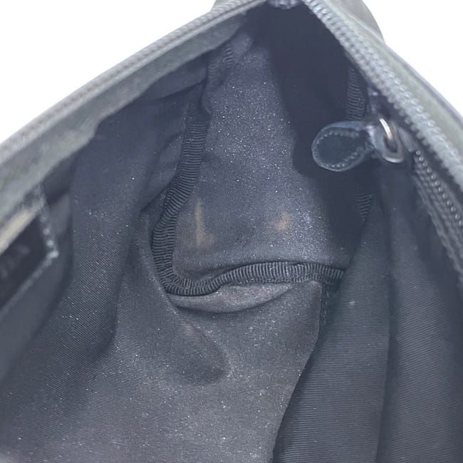 Prada Pouch Black Nero Tessuto Case Nylon 165 Zipper — view 5