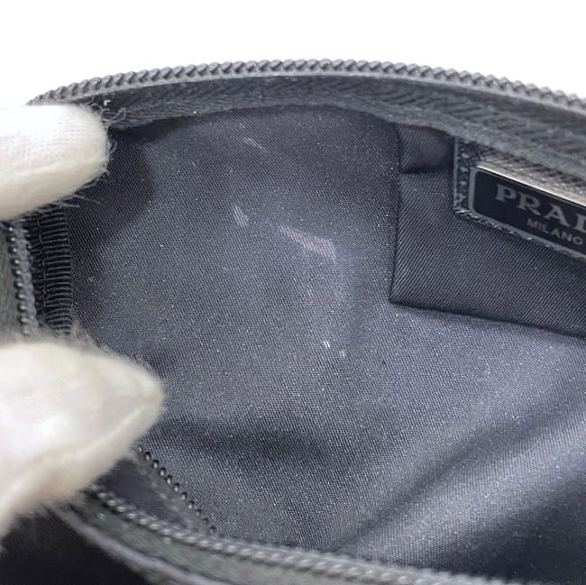 Prada Pouch Black Nero Tessuto Case Nylon 165 Zipper — view 4