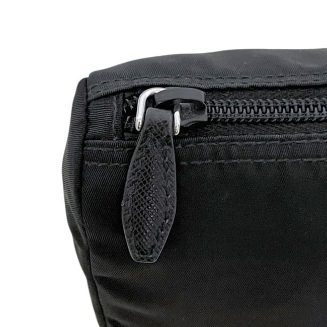 Prada Pouch Black Nero Tessuto Case Nylon 165 Zipper — view 7