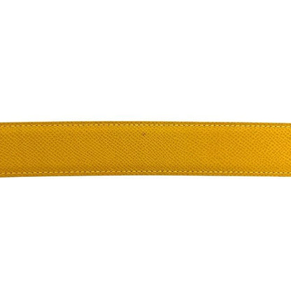 Hermes Belt Yellow Green Constance Waist 63 30 Togo Leather Logo Buckle — view 8