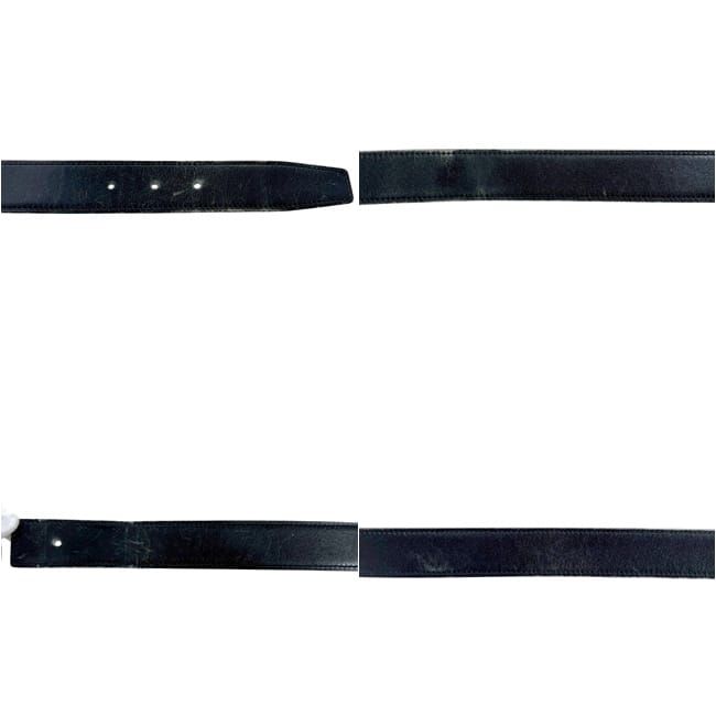 Hermes Belt Black Brown Constance Waist 93 30 Box Calf Togo Logo Buckle — view 4
