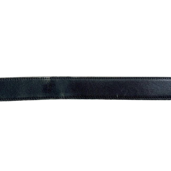 Hermes Belt Black Brown Constance Waist 93 30 Box Calf Togo Logo Buckle — view 5