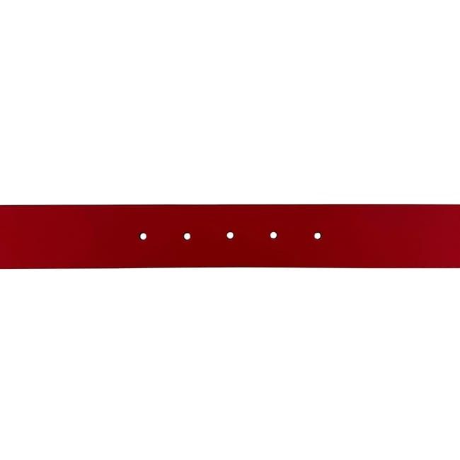 Gucci Belt Red Interlocking G Waist 100 35 Leather Metal GG Logo Buckle — view 6