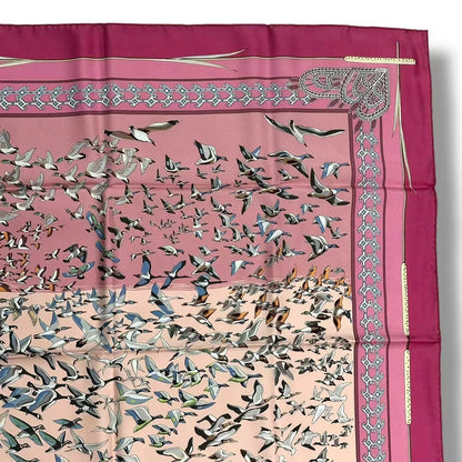 Hermes Scarf Silk Carre 90 Libres Comme L'air the Sky Is Pink — view 3
