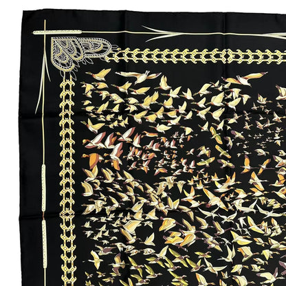 Hermes Scarf Silk Carre 90 Libres Comme L'air the Sky Is Black — view 4